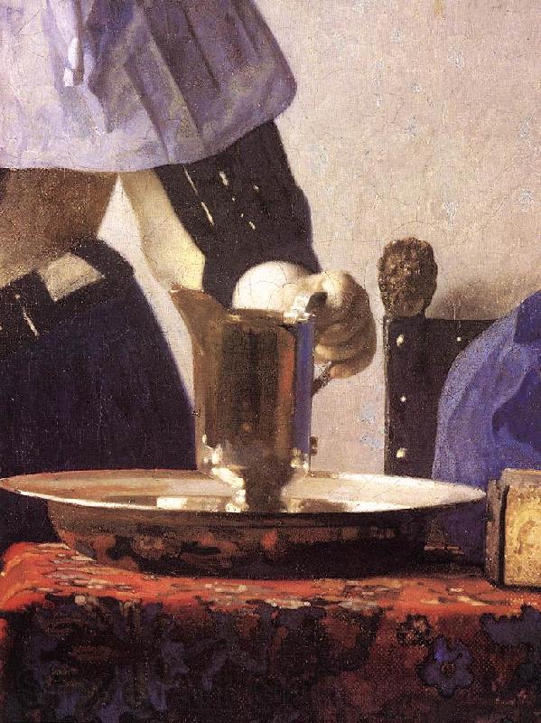 VERMEER VAN DELFT, Jan Young Woman with a Water Jug (detail) re France oil painting art
